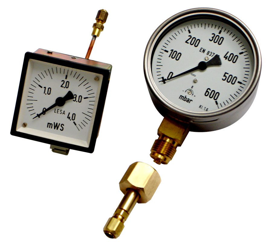 Mechanische Anzeiger in quadratischer und runder Form Mechanische Anzeiger