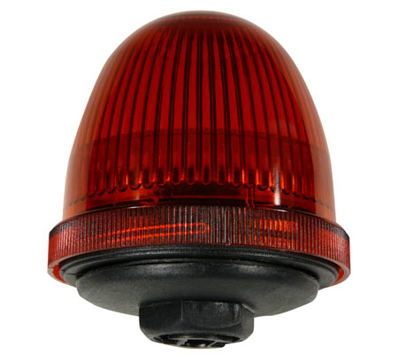 LESA Schaltschrankbau und Zubehör für Schaltanlagen, Warnleuchte (rot) schlagfest (D) 70mm 12-240V IP65 Signalleuchte Typ WLS